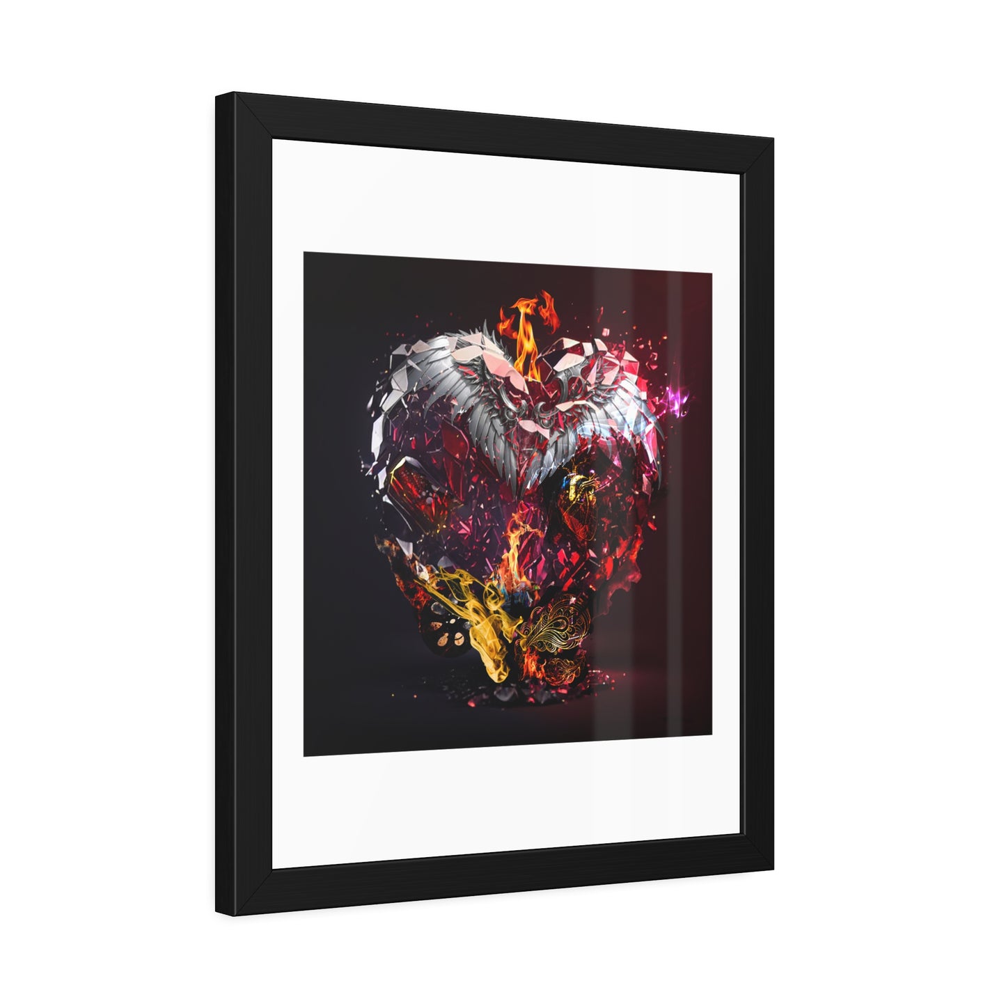 Tracey Taylor Fine Art "The Kaleidoscope of Being (21 Guns), 2024" Digital Mixed Media Framed Paper Poster