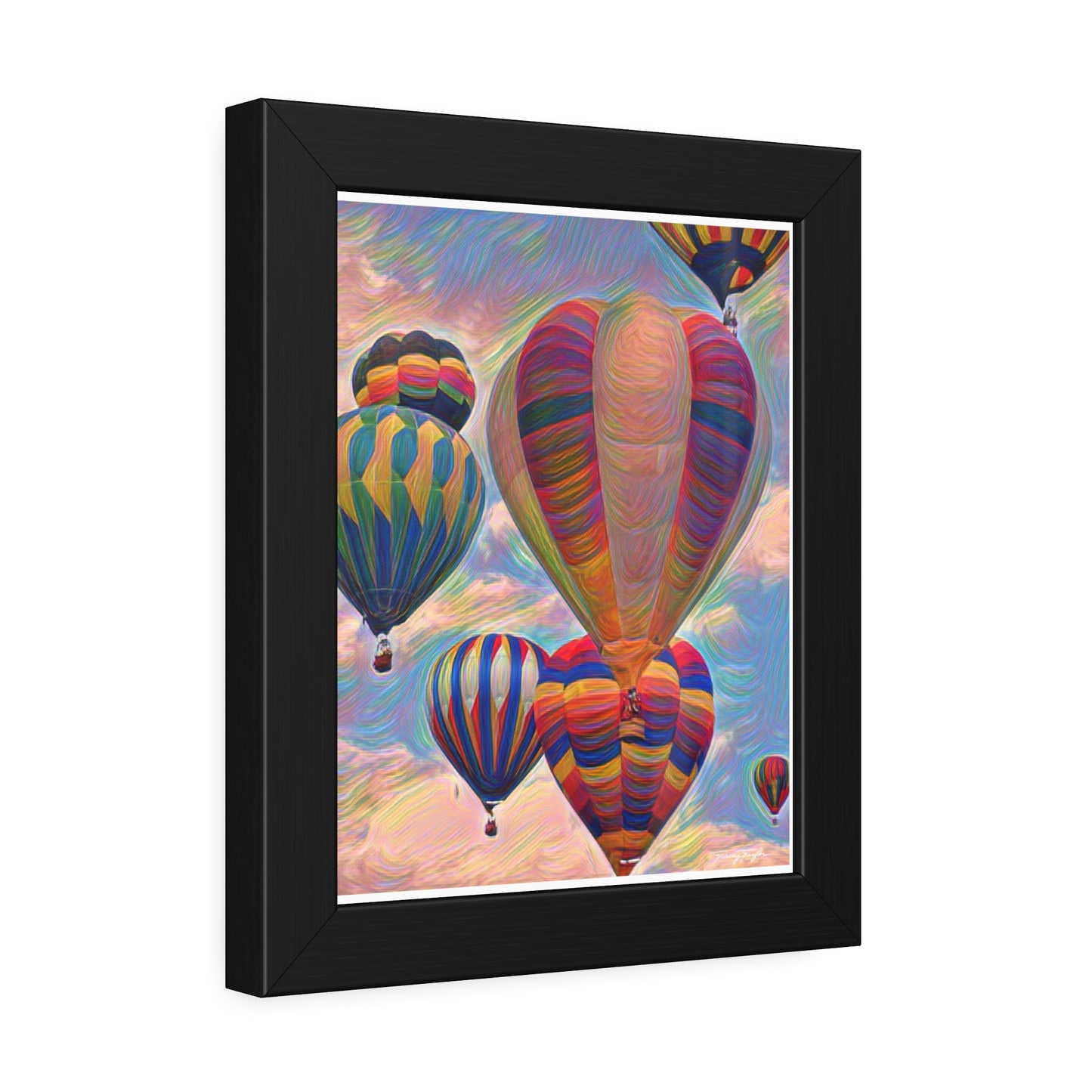 Tracey Taylor Fine Art "Pop" Digital Mixed Media Framed Paper Poster
