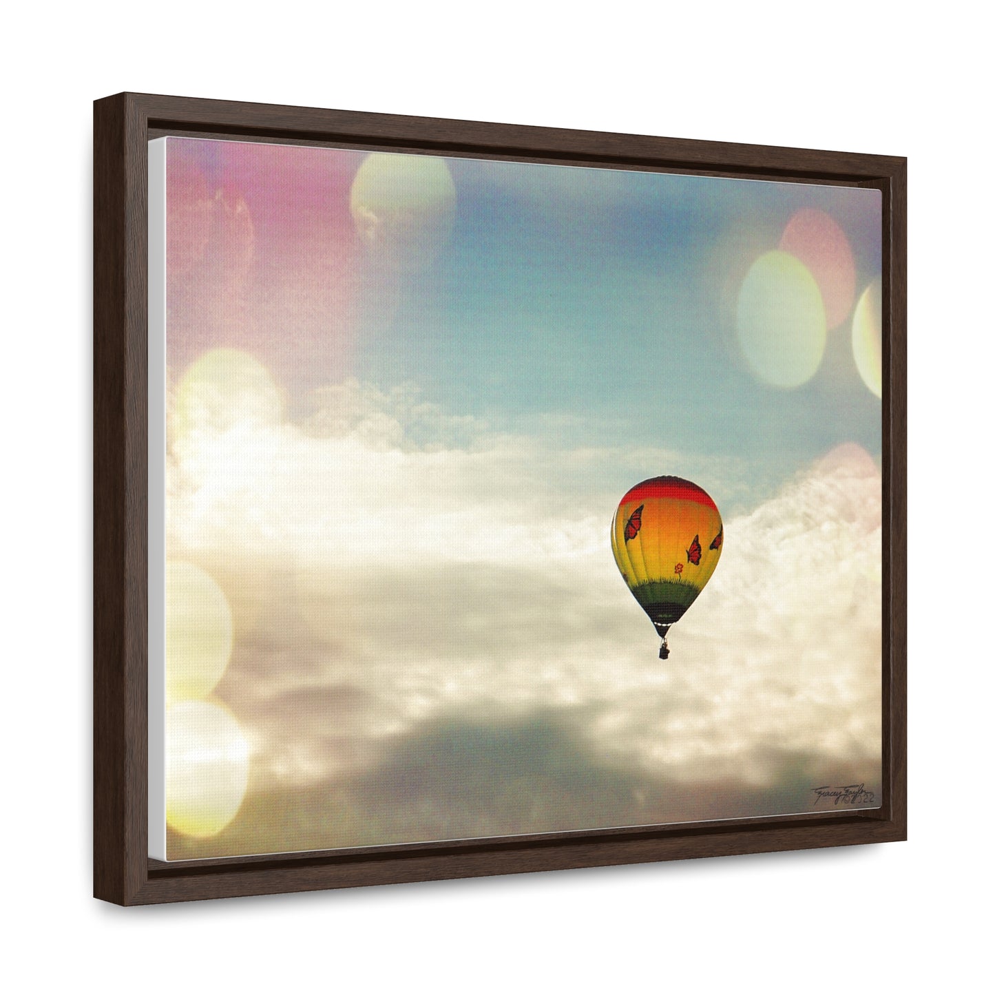 Tracey Taylor Fine Art "Bye Bye, Flutterby Sometime" Digital Mixed Media Gallery Canvas Wrap