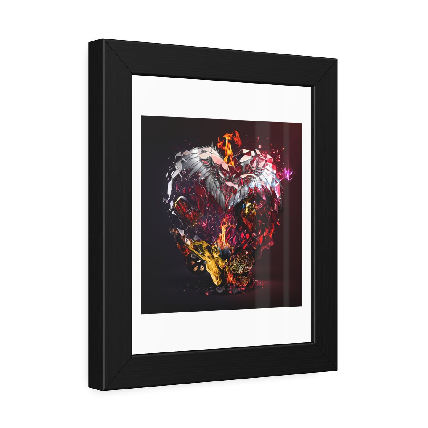 Tracey Taylor Fine Art "The Kaleidoscope of Being (21 Guns), 2024" Digital Mixed Media Framed Paper Poster