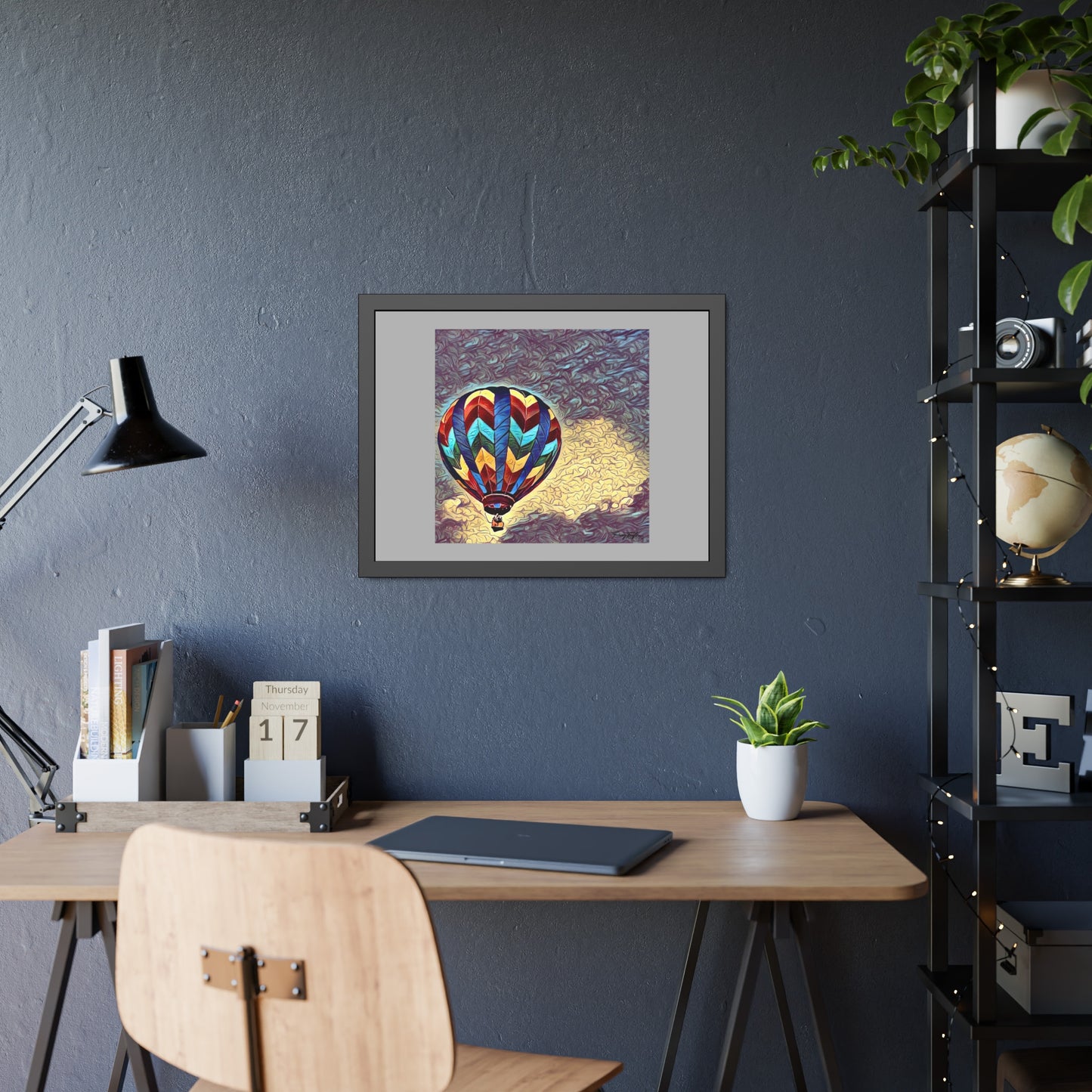 Tracey Taylor Fine Art "Dark Sky 1" Digital Mixed Media Framed Paper Poster
