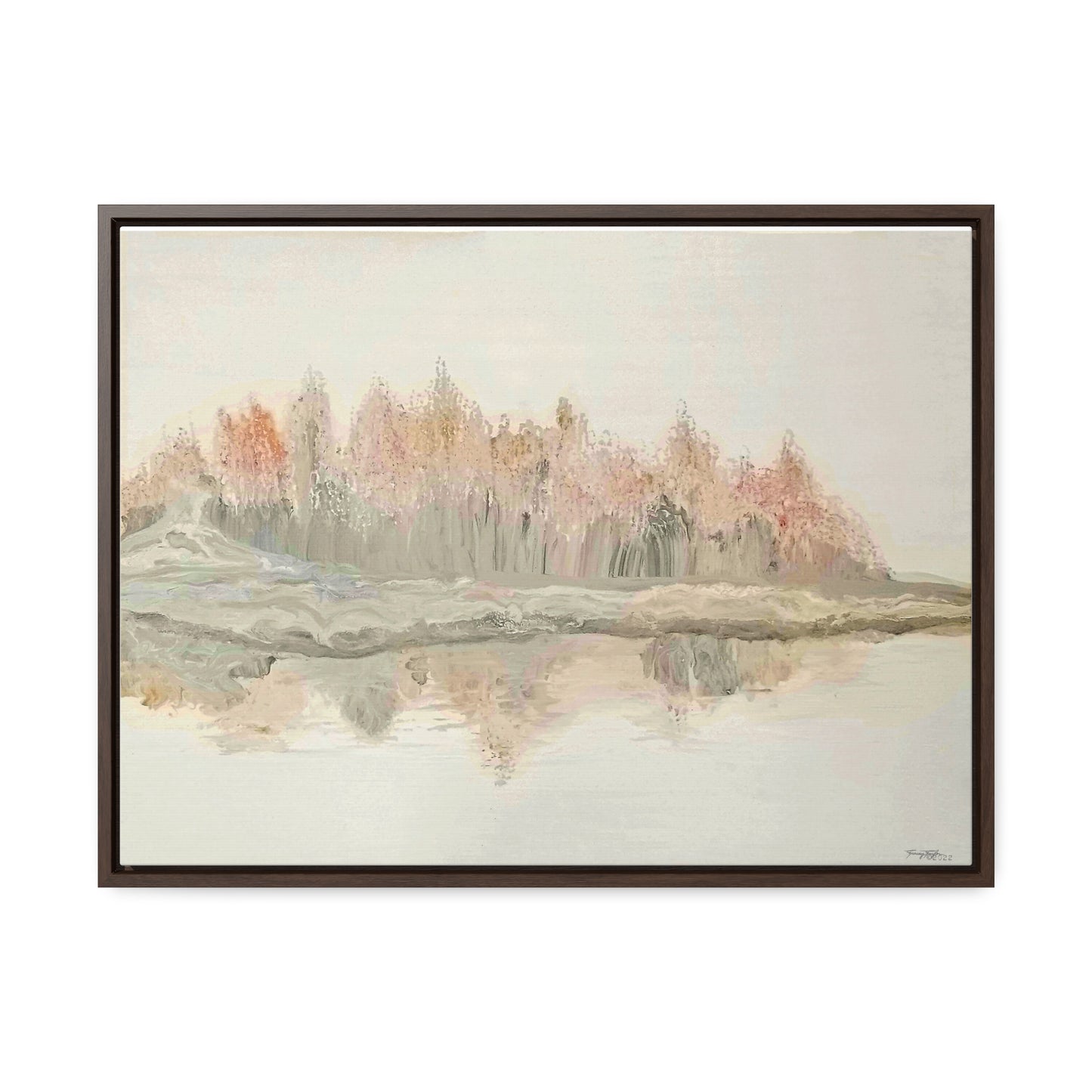 Tracey Taylor Fine Art "Shoreline" Digital Mixed Media Gallery Canvas Wrap