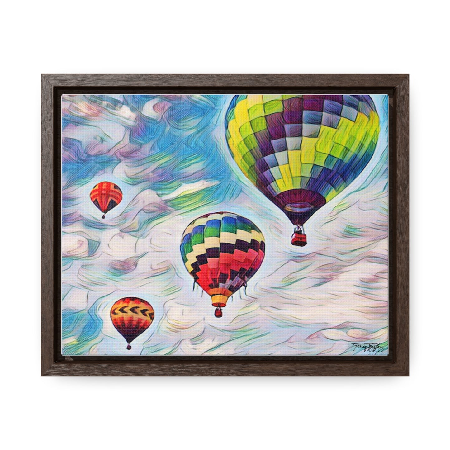 Tracey Taylor Fine Art "Drift" Digital Mixed Media Gallery Canvas Wrap