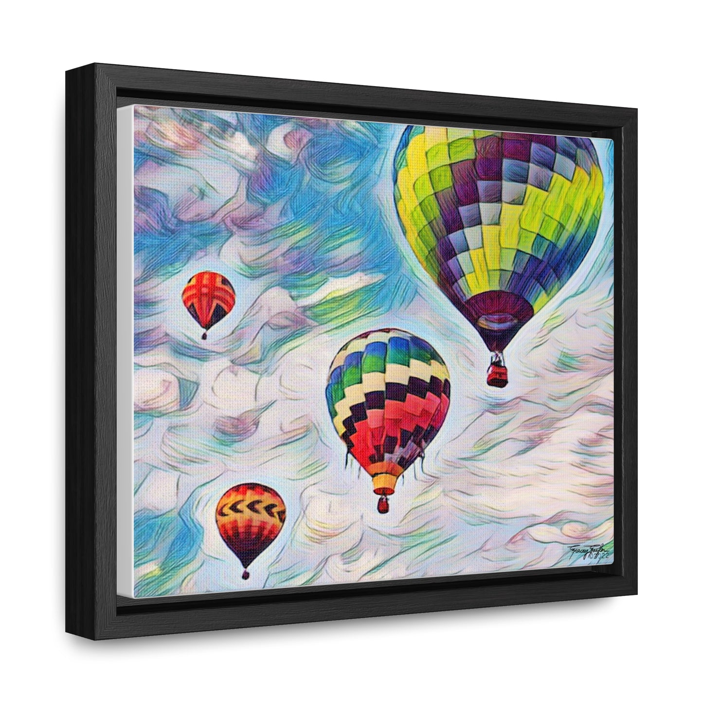 Tracey Taylor Fine Art "Drift" Digital Mixed Media Gallery Canvas Wrap