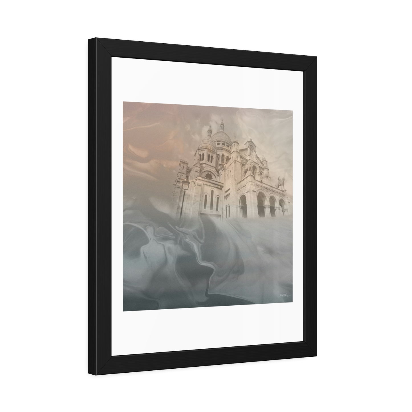 Tracey Taylor Fine Art "The Stairways of The Sacred Heart" Digital Mixed Media Framed Paper Poster