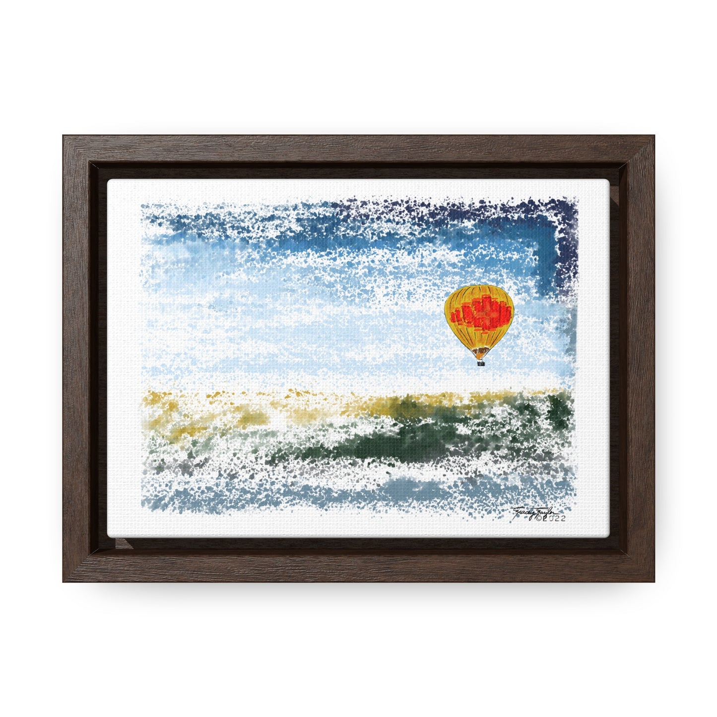 Tracey Taylor Fine Art "Zia Rio" Digital Watercolor Gallery Canvas Wrap