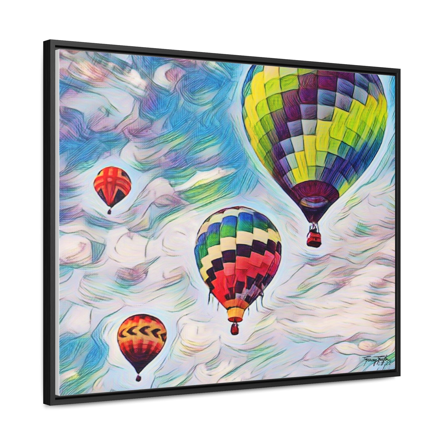 Tracey Taylor Fine Art "Drift" Digital Mixed Media Gallery Canvas Wrap