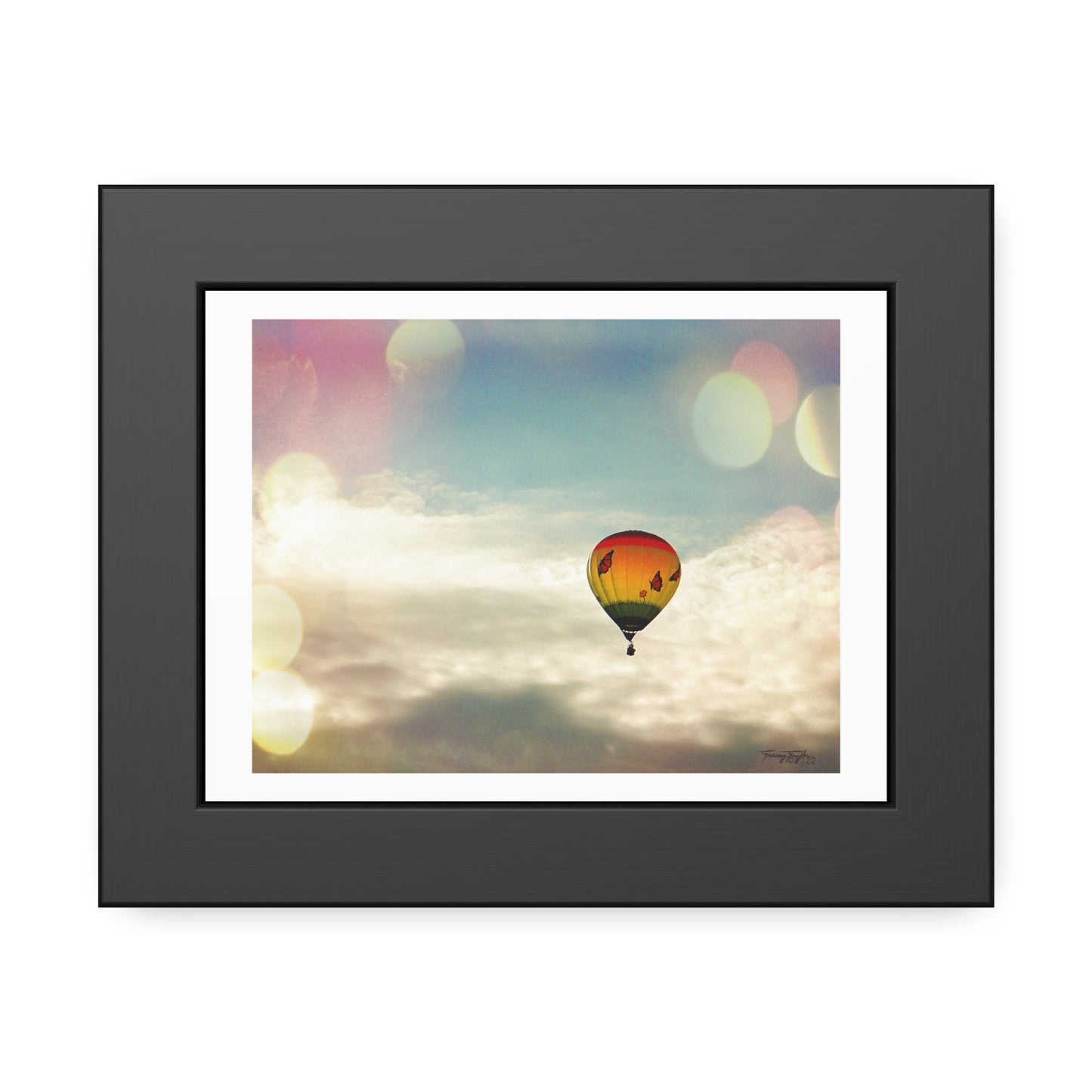 Tracey Taylor Fine Art "Bye Bye, Flutterby Sometime" Digital Mixed Media Framed Paper Poster
