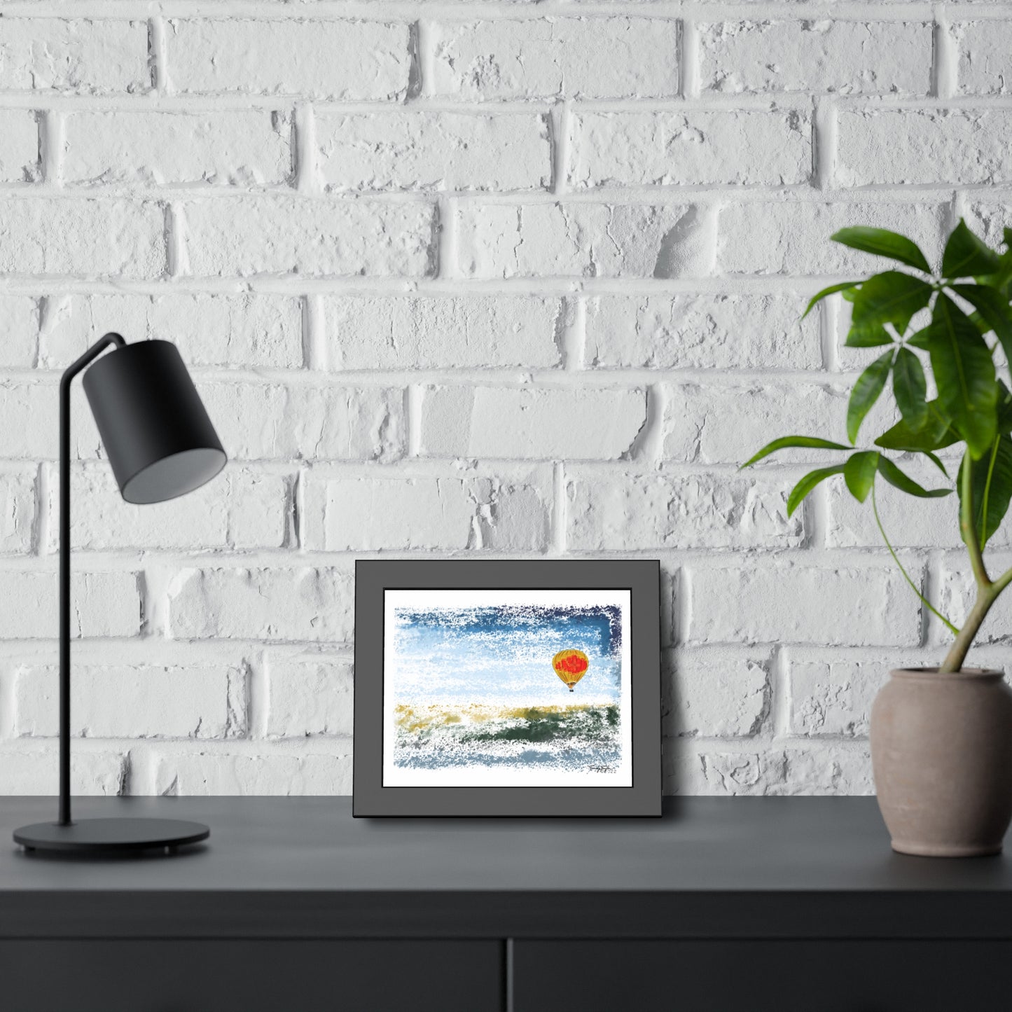 Tracey Taylor Fine Art "Zia Rio" Digital Watercolor Framed Paper Poster