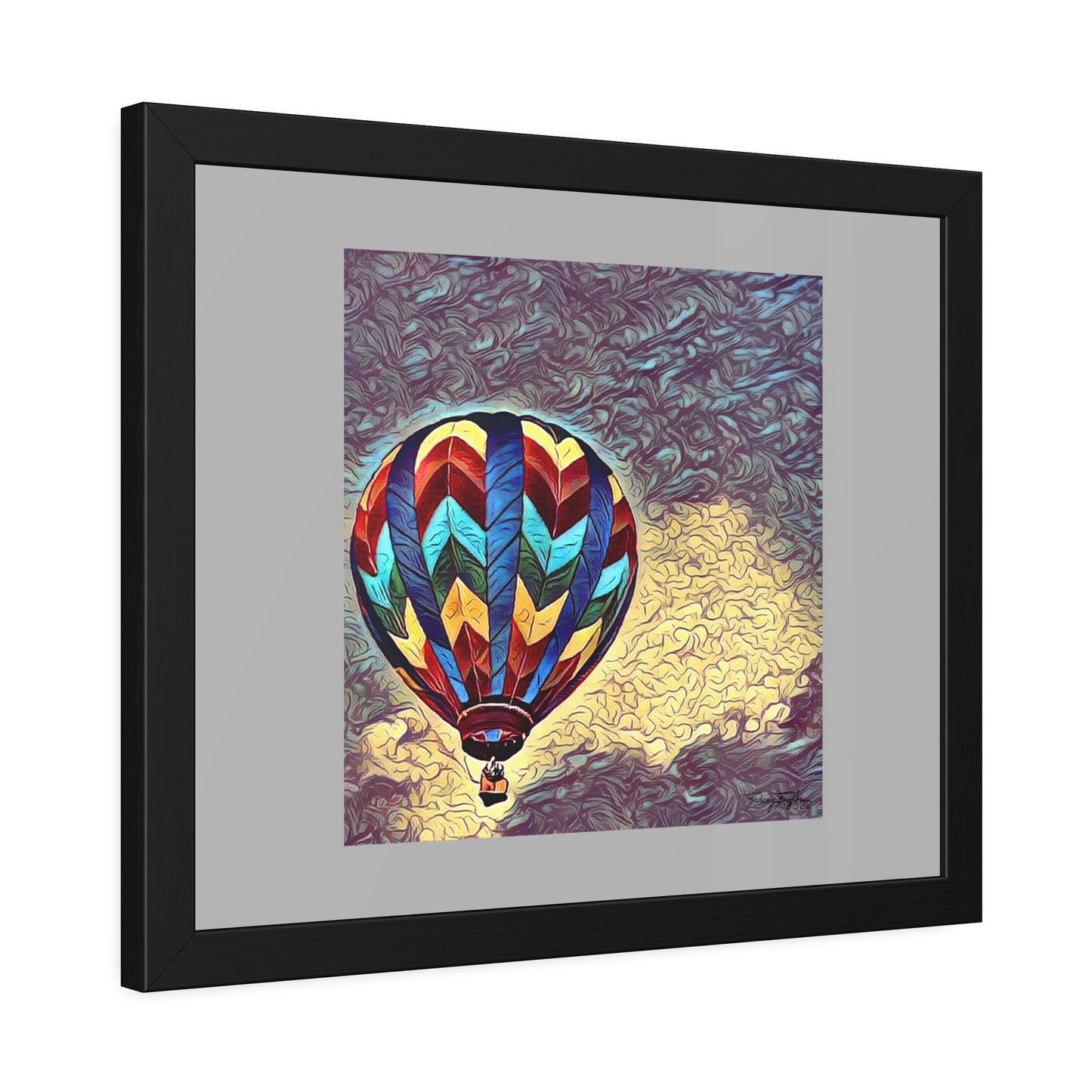 Tracey Taylor Fine Art "Dark Sky 1" Digital Mixed Media Framed Paper Poster