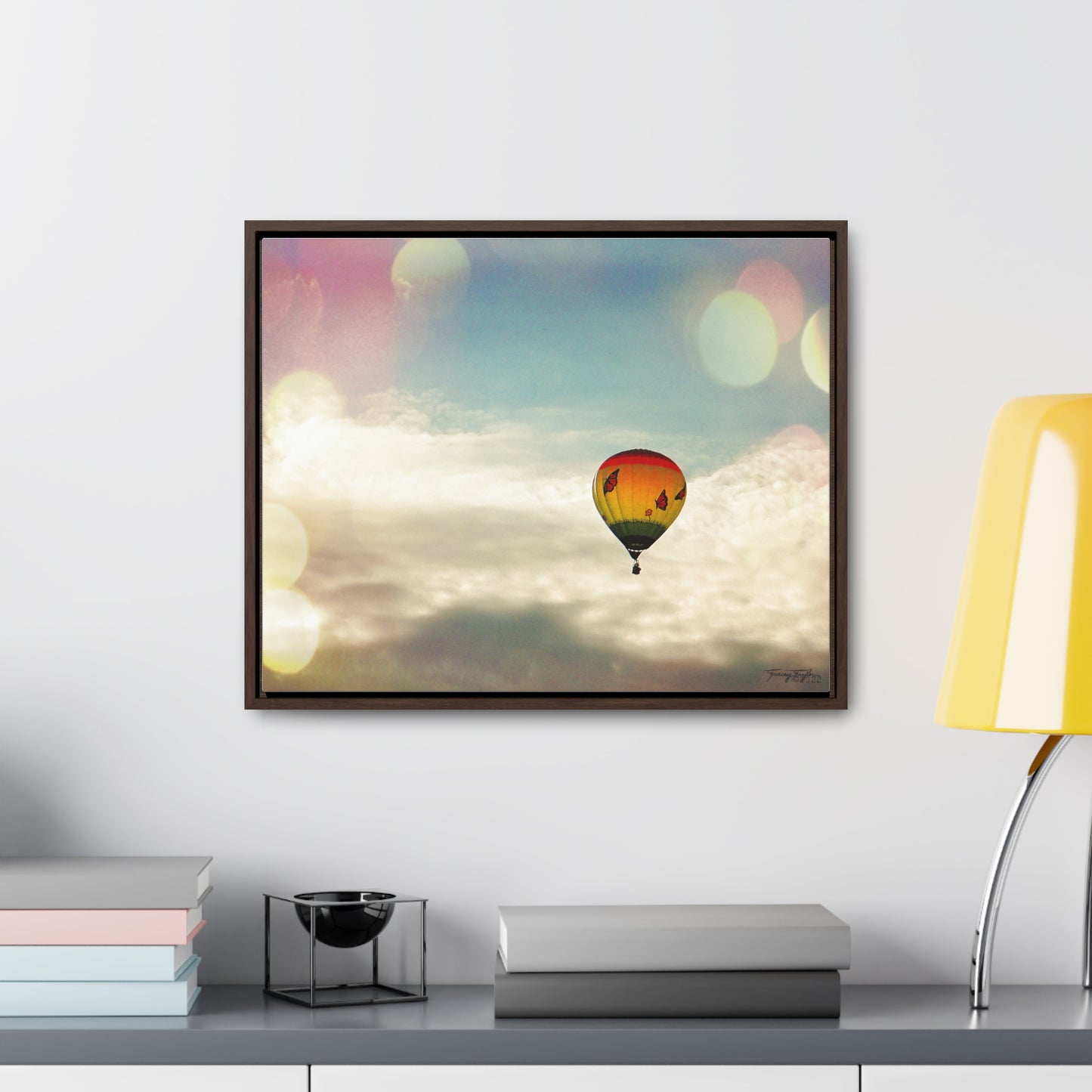 Tracey Taylor Fine Art "Bye Bye, Flutterby Sometime" Digital Mixed Media Gallery Canvas Wrap