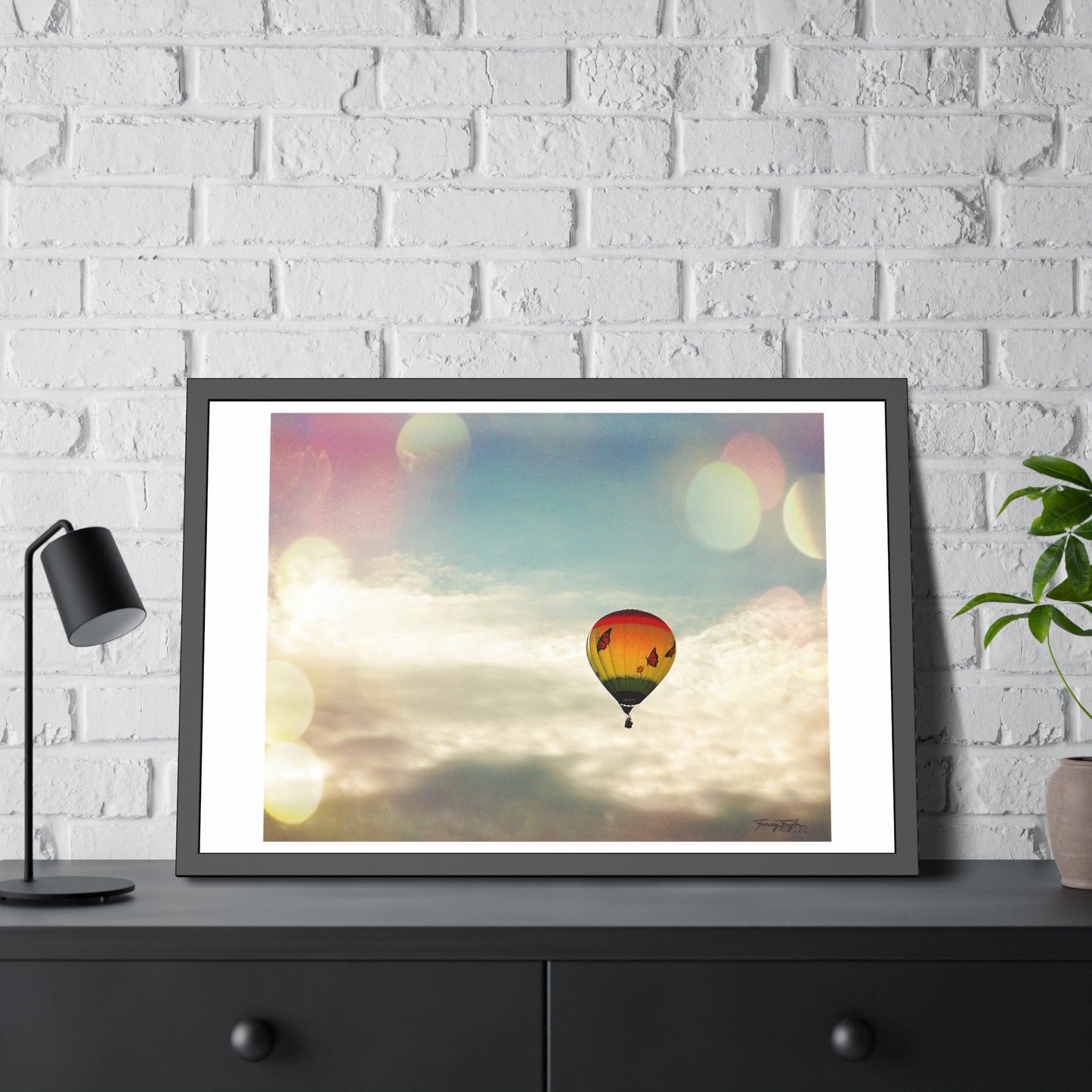 Tracey Taylor Fine Art "Bye Bye, Flutterby Sometime" Digital Mixed Media Framed Paper Poster