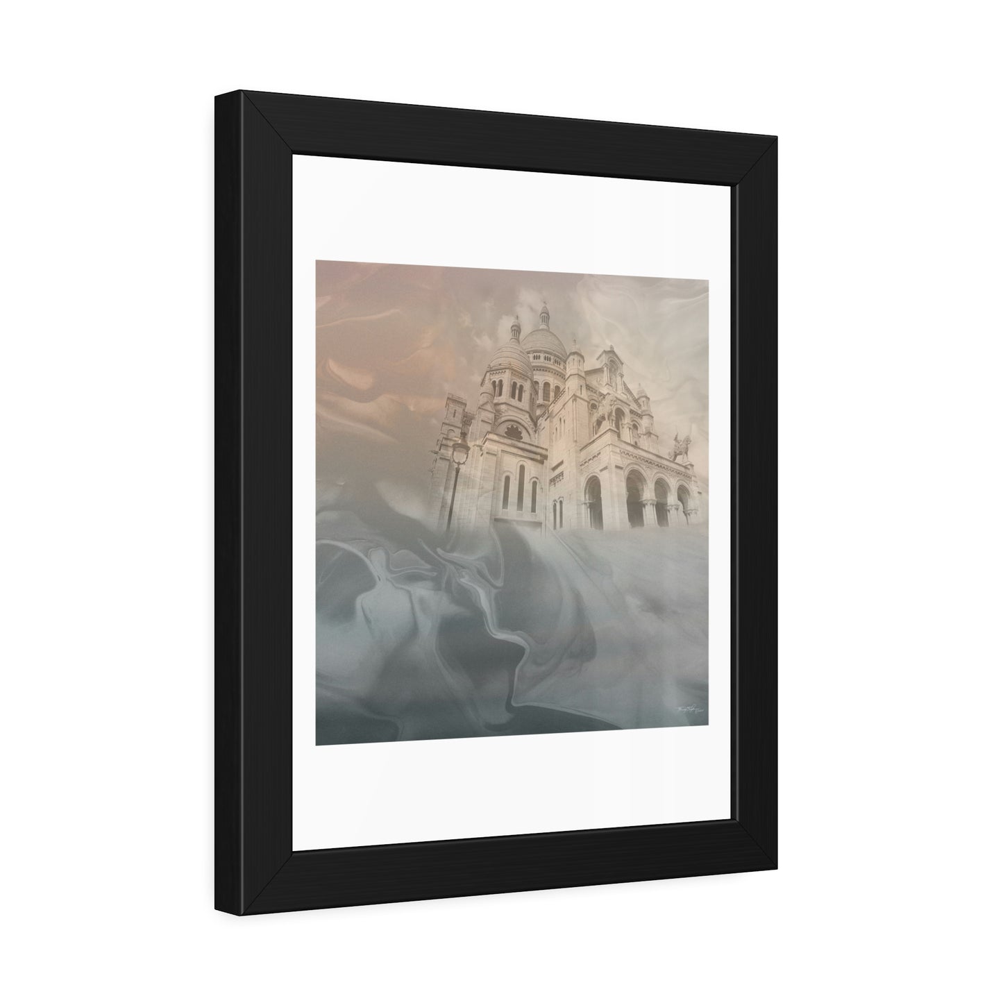 Tracey Taylor Fine Art "The Stairways of The Sacred Heart" Digital Mixed Media Framed Paper Poster