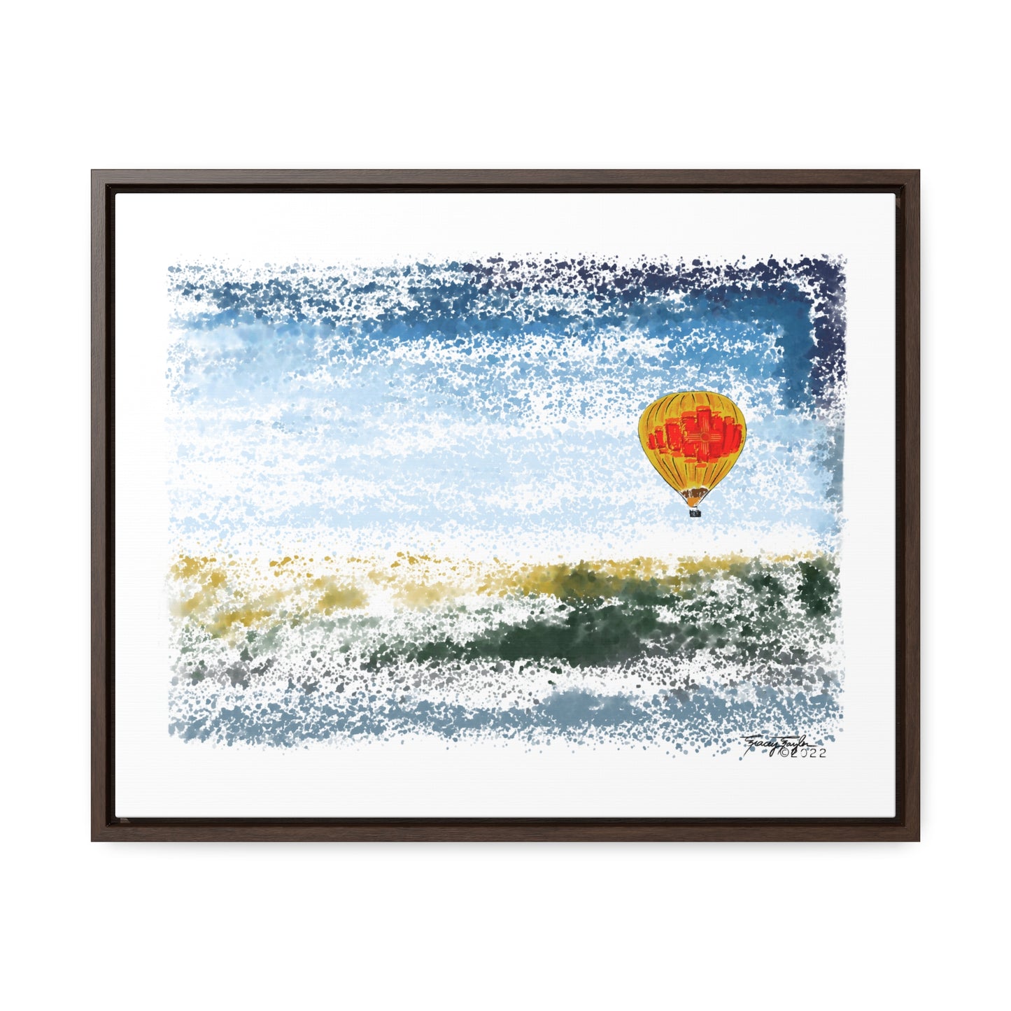 Tracey Taylor Fine Art "Zia Rio" Digital Watercolor Gallery Canvas Wrap