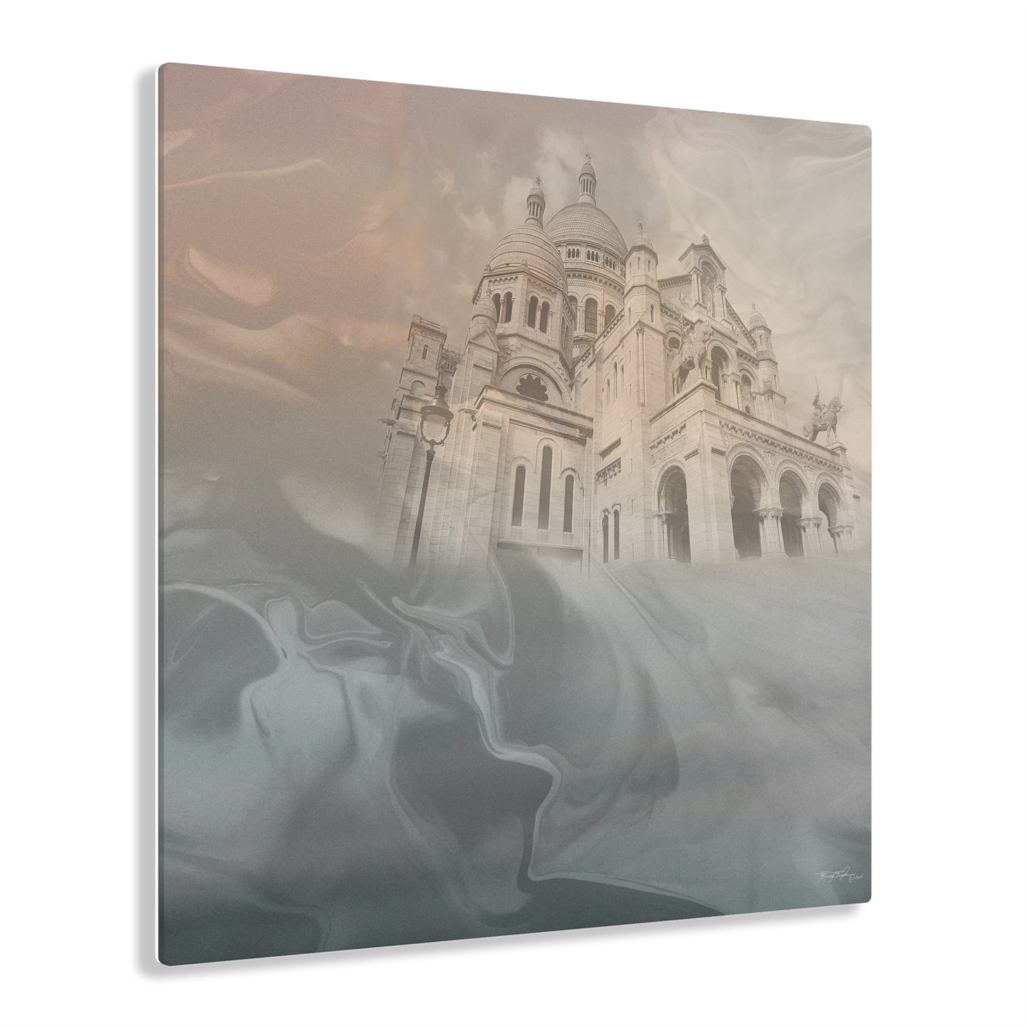 Tracey Taylor Fine Art "The Stairways of The Sacred Heart" Digital Mixed Media Acrylic Print
