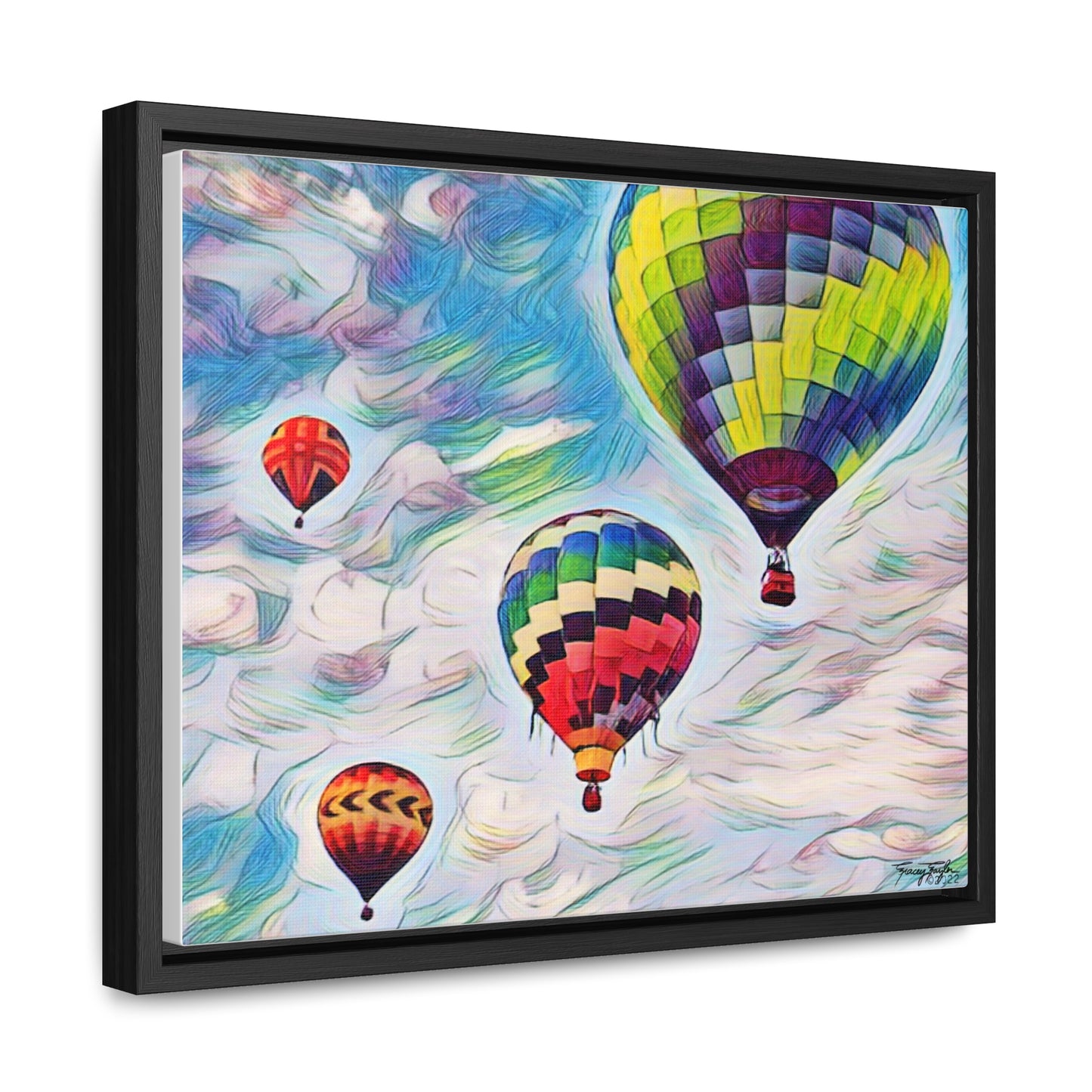 Tracey Taylor Fine Art "Drift" Digital Mixed Media Gallery Canvas Wrap