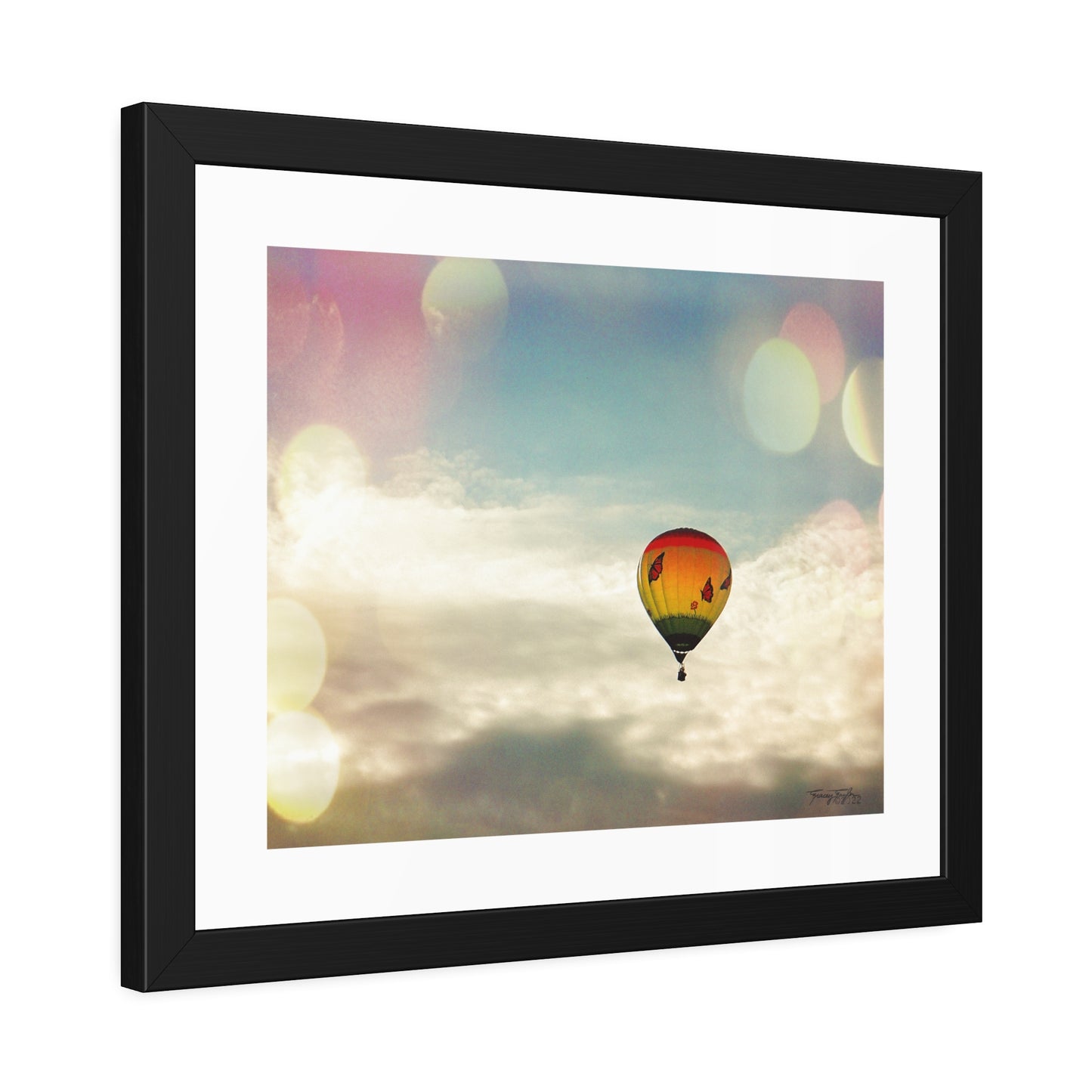 Tracey Taylor Fine Art "Bye Bye, Flutterby Sometime" Digital Mixed Media Framed Paper Poster