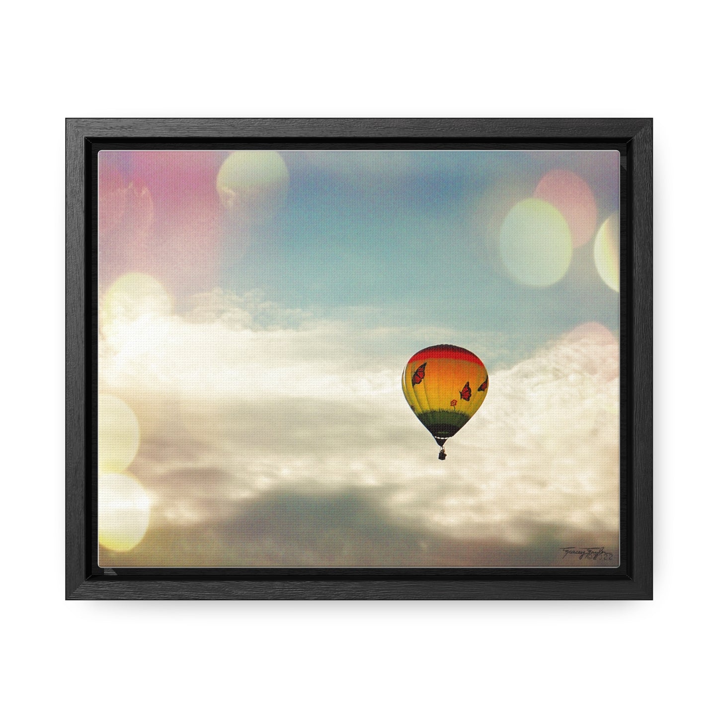 Tracey Taylor Fine Art "Bye Bye, Flutterby Sometime" Digital Mixed Media Gallery Canvas Wrap
