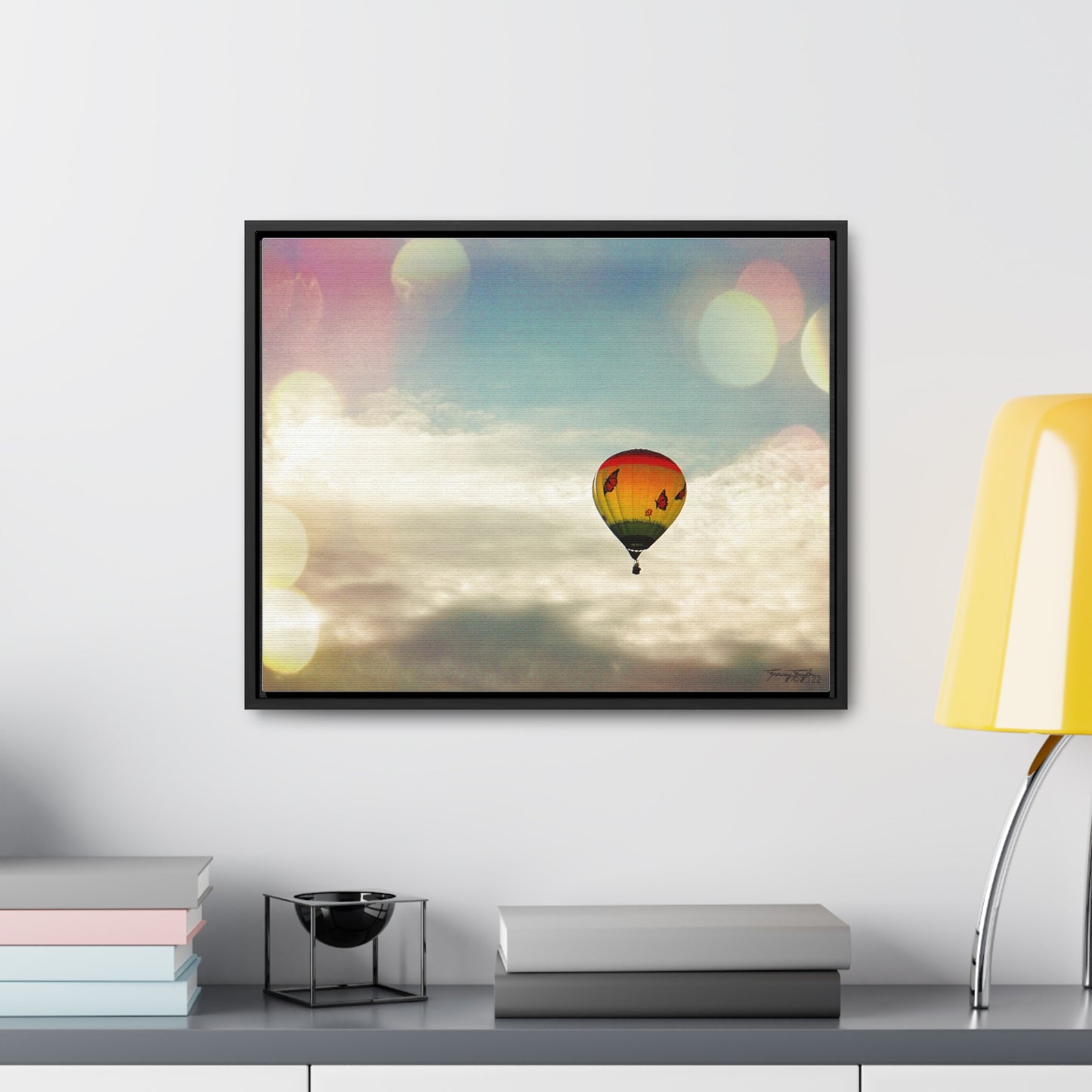 Tracey Taylor Fine Art "Bye Bye, Flutterby Sometime" Digital Mixed Media Gallery Canvas Wrap