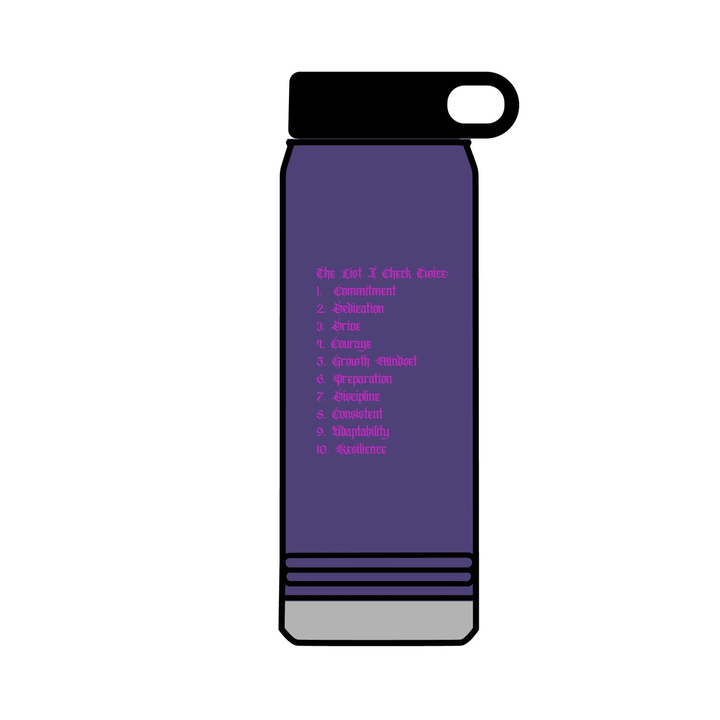 BeSpoke Kobe's Christmas List Stainless Steel Water Bottle, 32oz