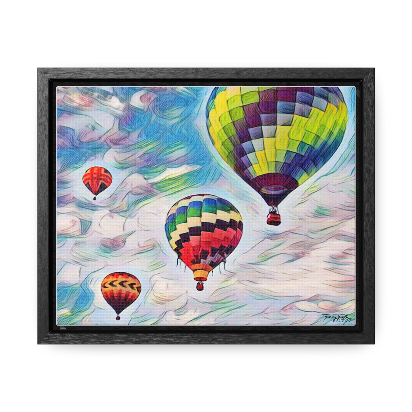 Tracey Taylor Fine Art "Drift" Digital Mixed Media Gallery Canvas Wrap