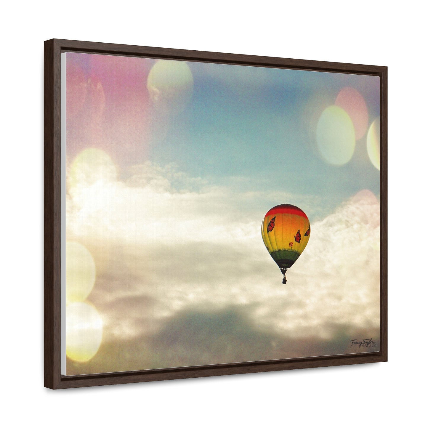 Tracey Taylor Fine Art "Bye Bye, Flutterby Sometime" Digital Mixed Media Gallery Canvas Wrap