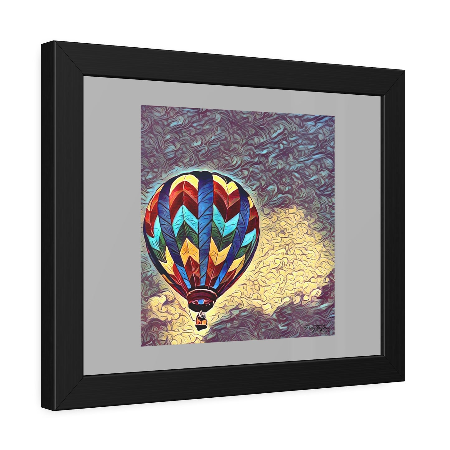 Tracey Taylor Fine Art "Dark Sky 1" Digital Mixed Media Framed Paper Poster