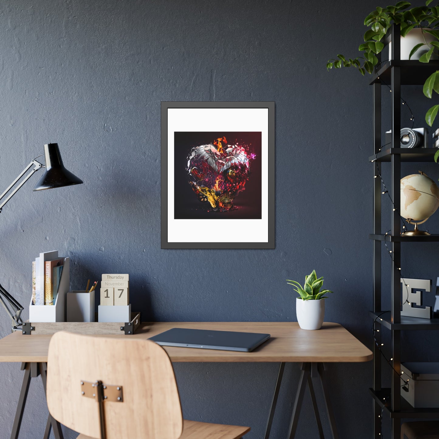 Tracey Taylor Fine Art "The Kaleidoscope of Being (21 Guns), 2024" Digital Mixed Media Framed Paper Poster