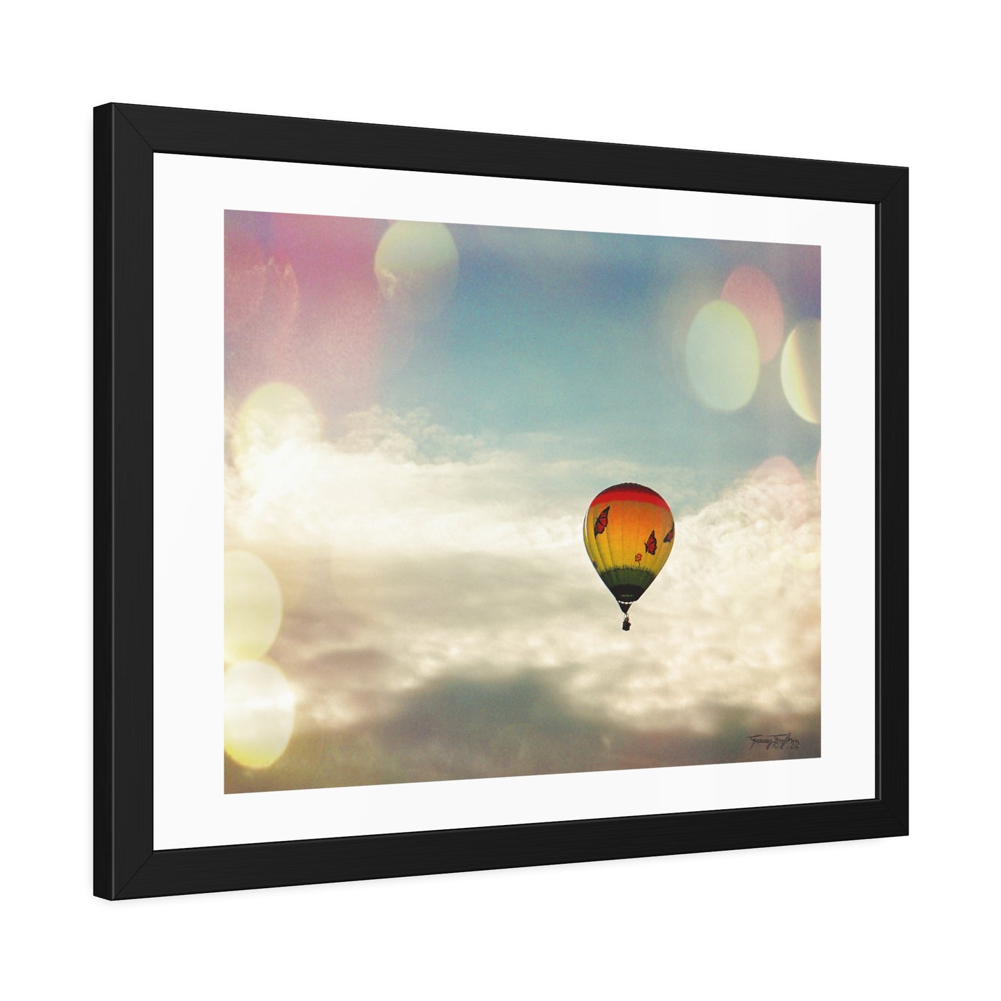 Tracey Taylor Fine Art "Bye Bye, Flutterby Sometime" Digital Mixed Media Framed Paper Poster