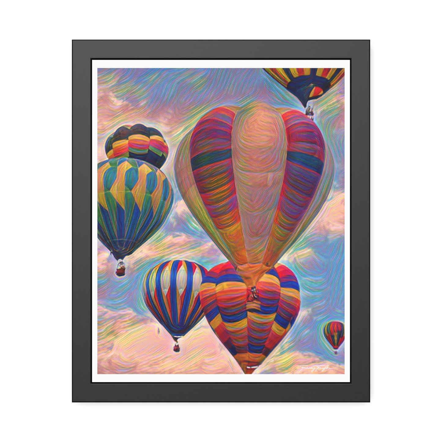 Tracey Taylor Fine Art "Pop" Digital Mixed Media Framed Paper Poster