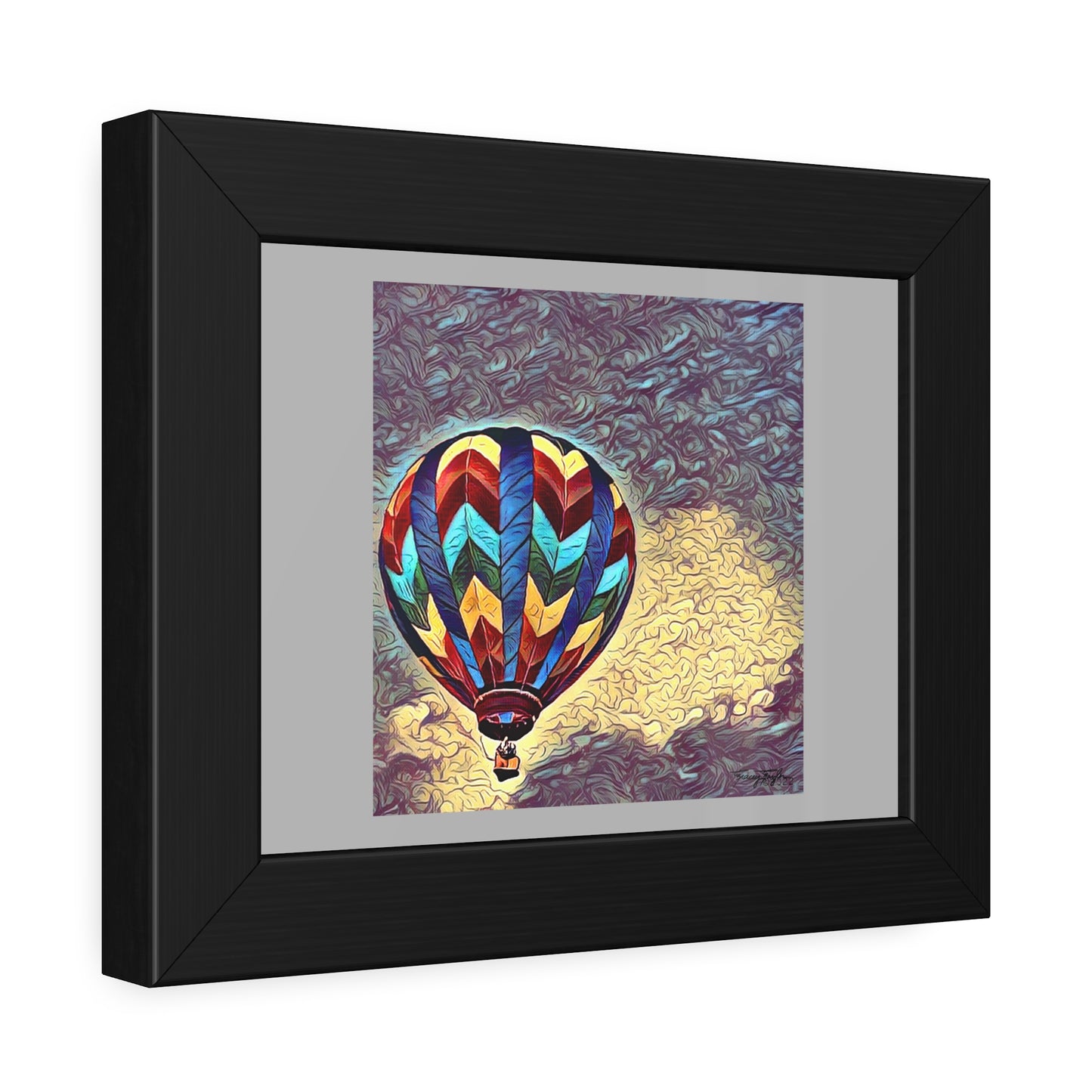 Tracey Taylor Fine Art "Dark Sky 1" Digital Mixed Media Framed Paper Poster