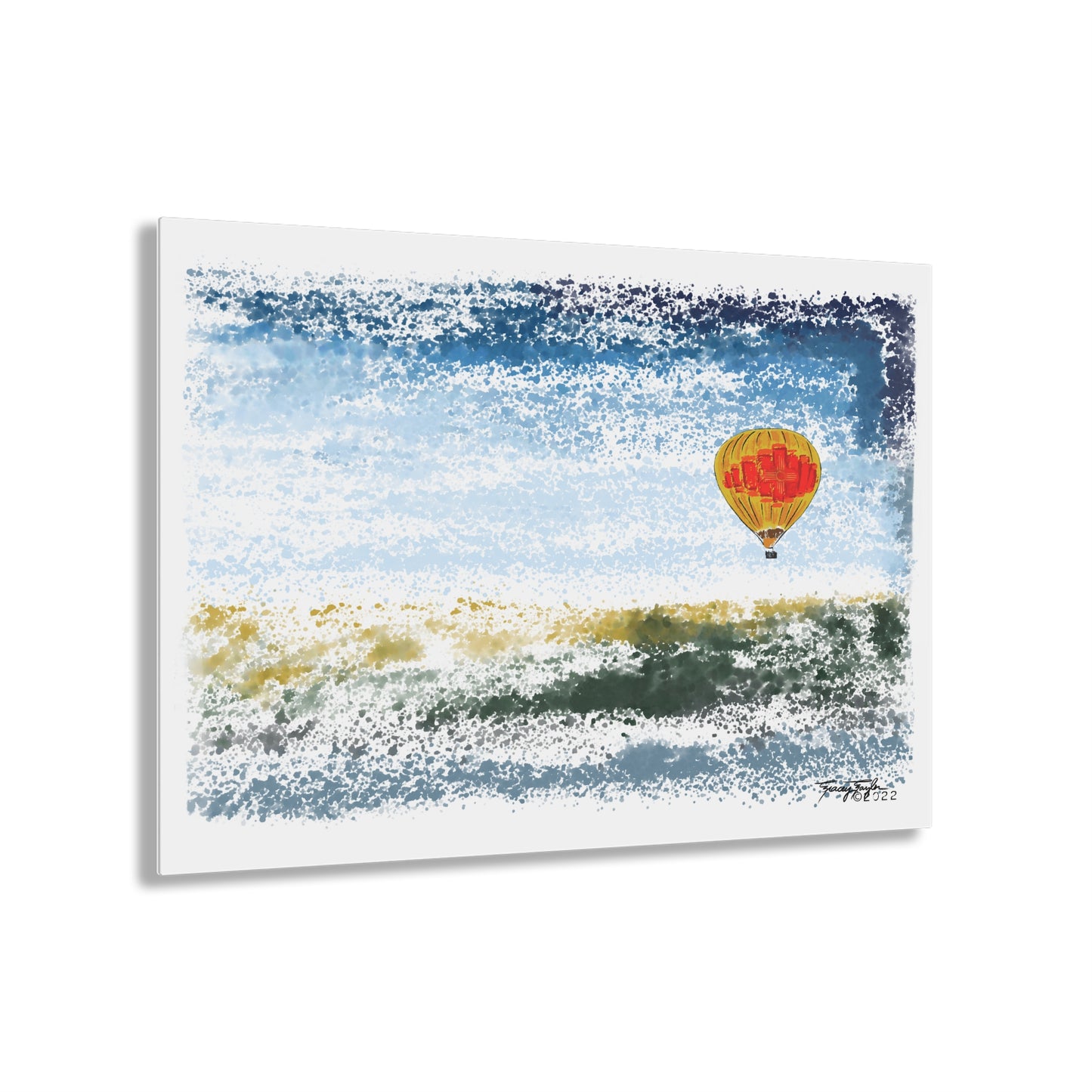 Tracey Taylor Fine Art "Zia Rio" Digital Watercolor Acrylic Print