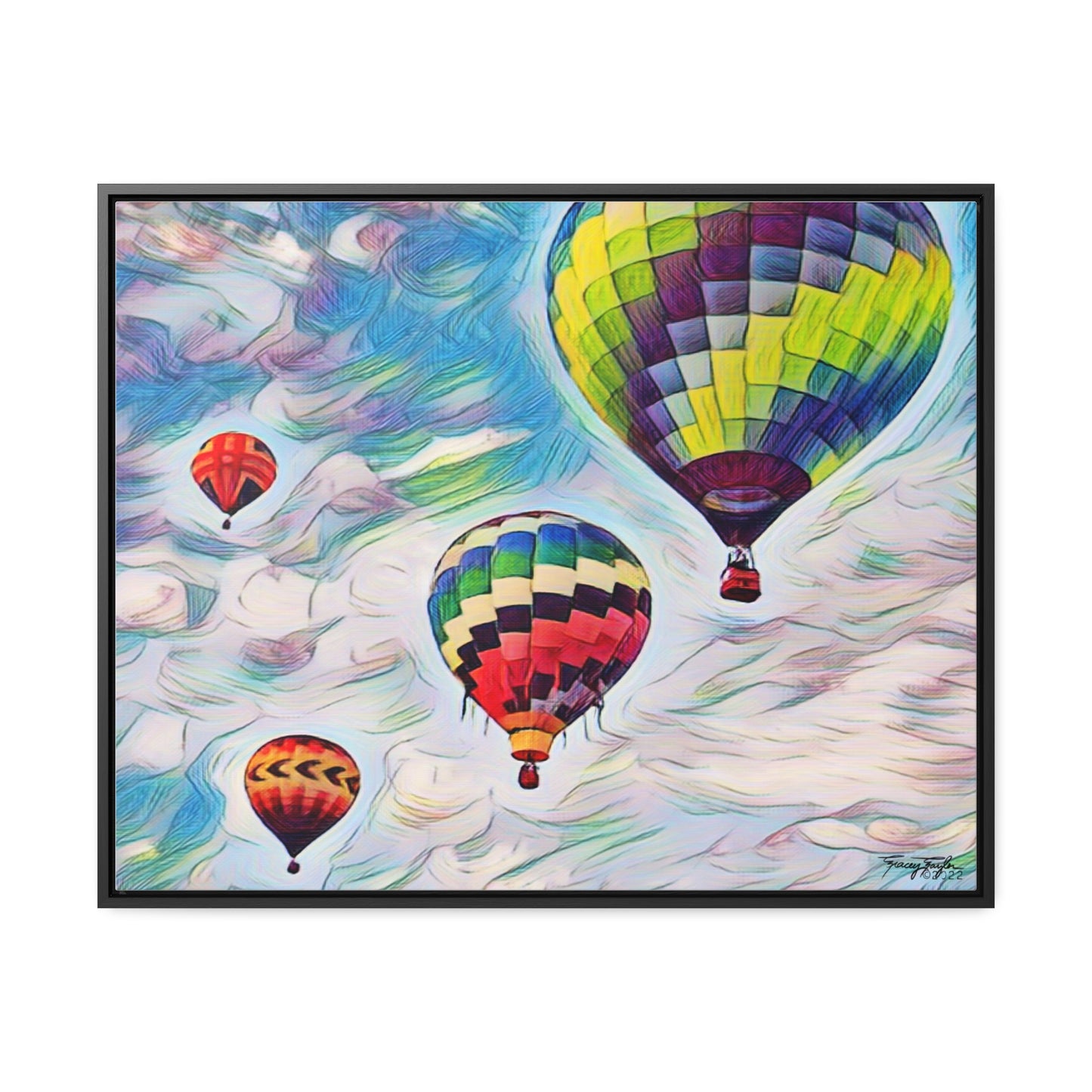 Tracey Taylor Fine Art "Drift" Digital Mixed Media Gallery Canvas Wrap