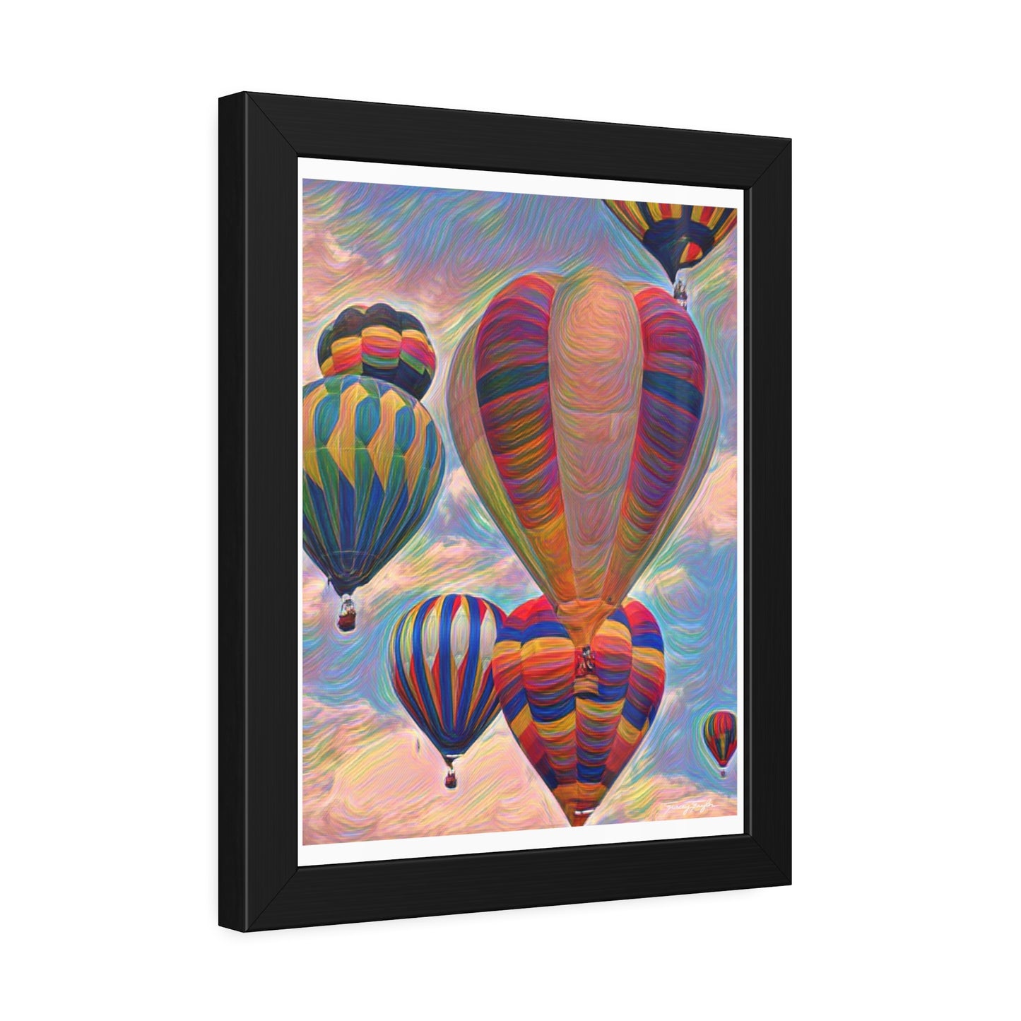 Tracey Taylor Fine Art "Pop" Digital Mixed Media Framed Paper Poster