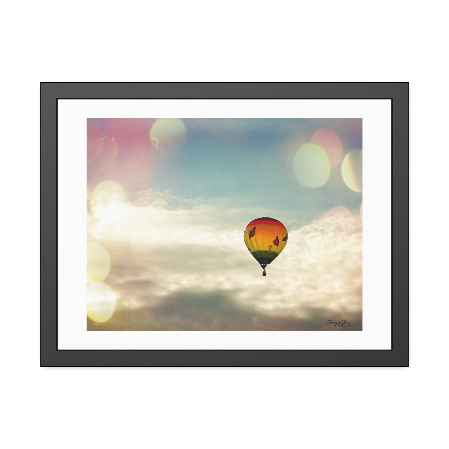 Tracey Taylor Fine Art "Bye Bye, Flutterby Sometime" Digital Mixed Media Framed Paper Poster