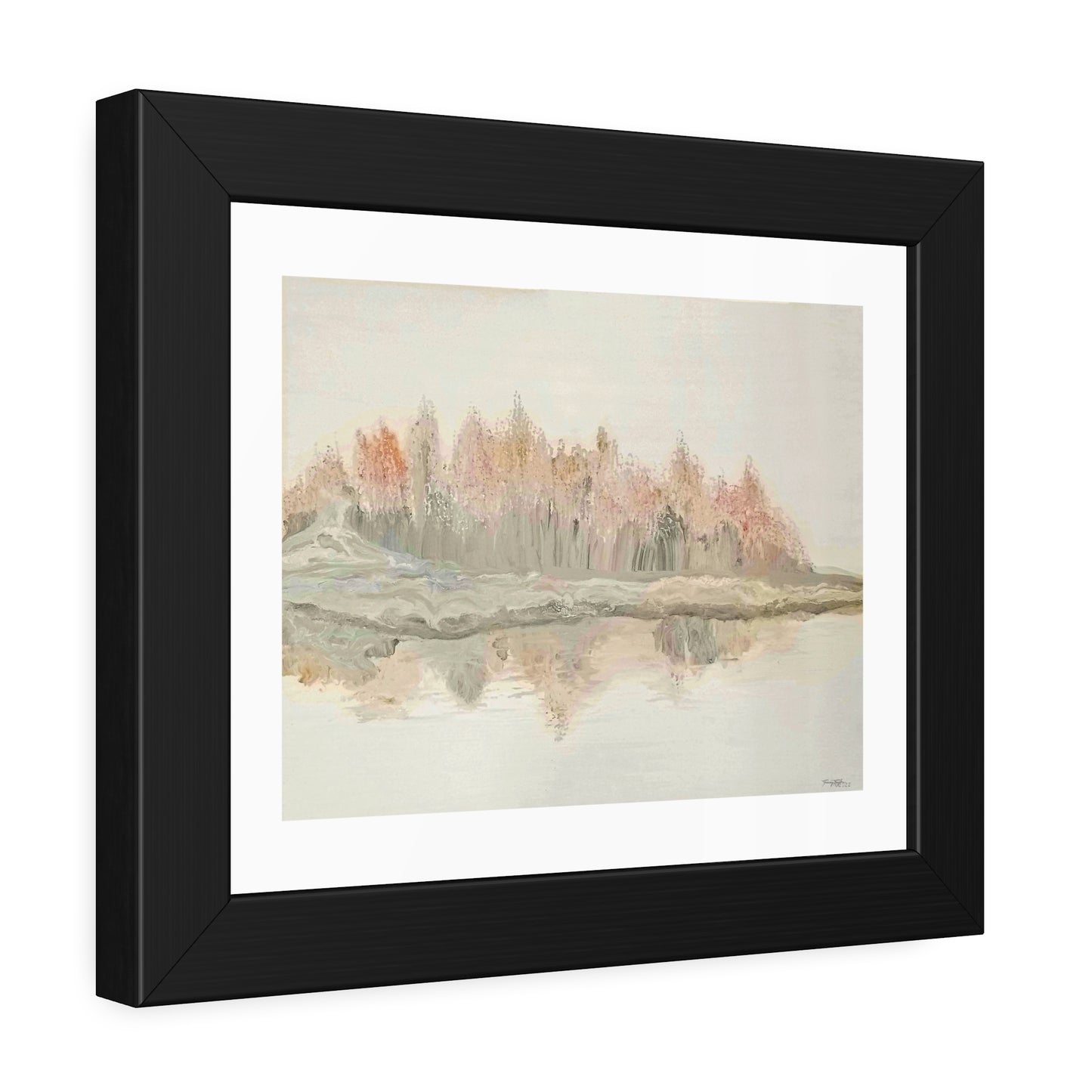 Tracey Taylor Fine Art "Shoreline" Digital Mixed Media Framed Paper Poster