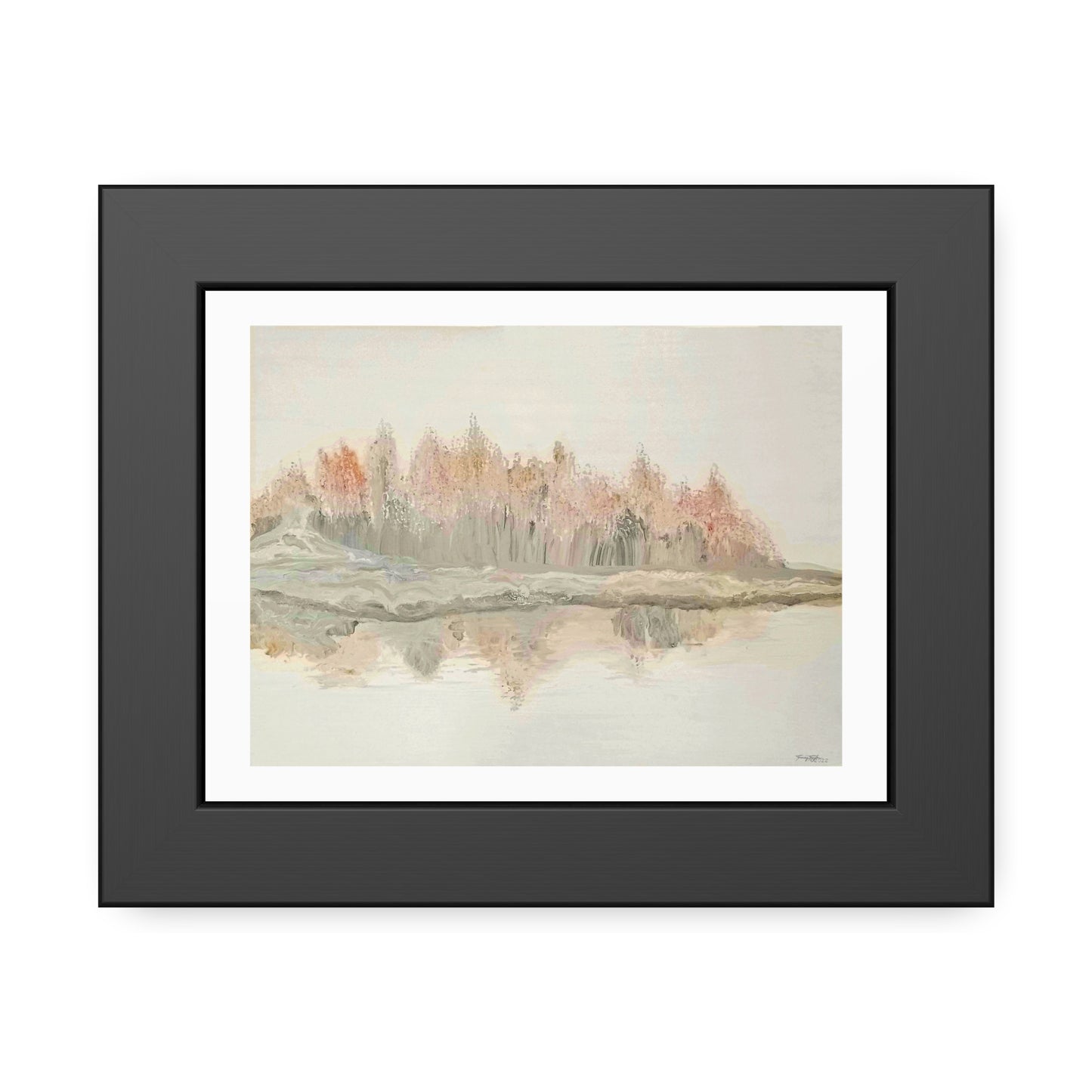 Tracey Taylor Fine Art "Shoreline" Digital Mixed Media Framed Paper Poster