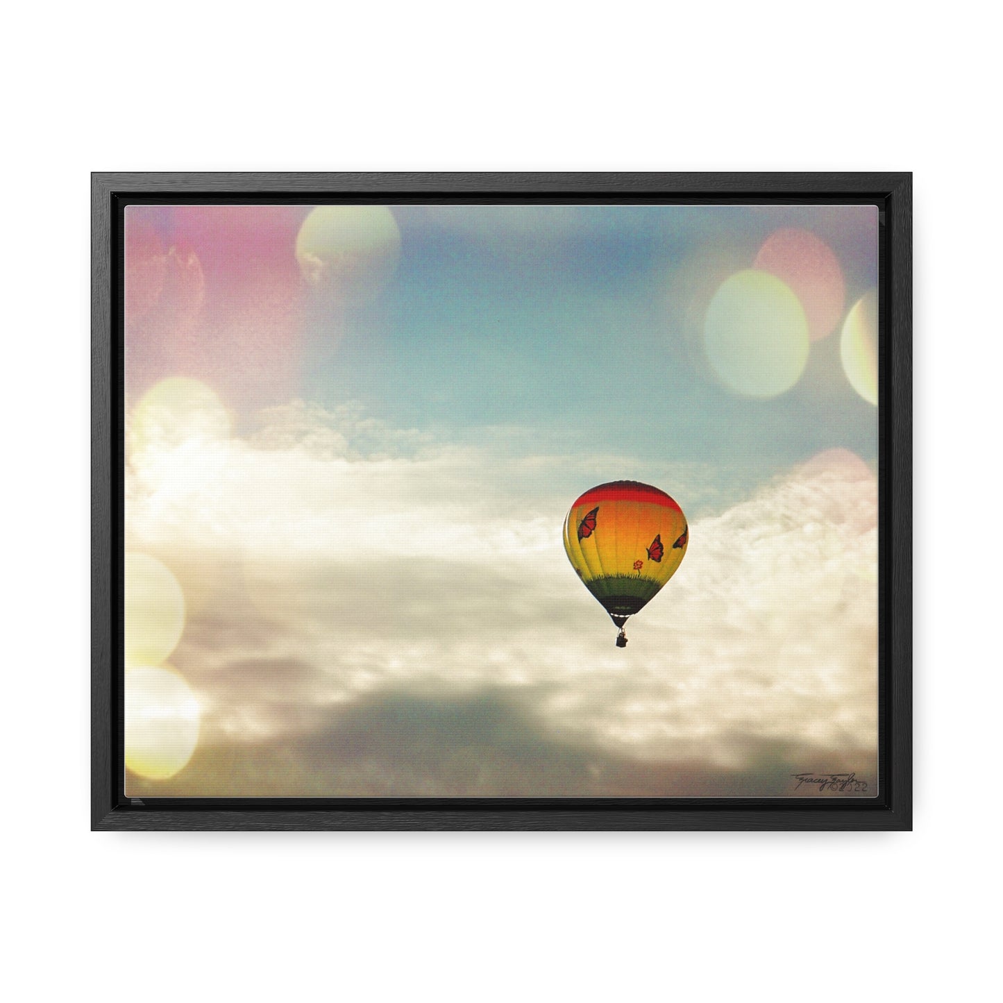 Tracey Taylor Fine Art "Bye Bye, Flutterby Sometime" Digital Mixed Media Gallery Canvas Wrap