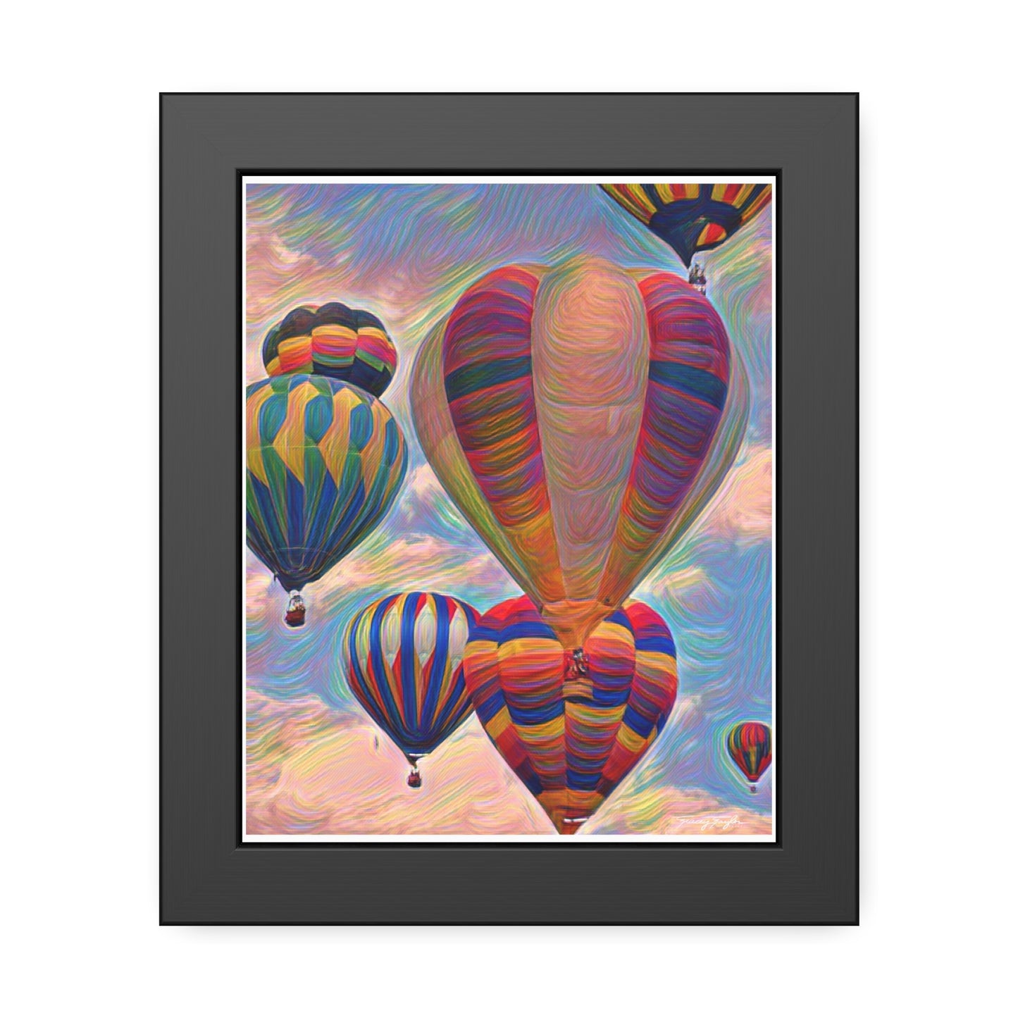 Tracey Taylor Fine Art "Pop" Digital Mixed Media Framed Paper Poster