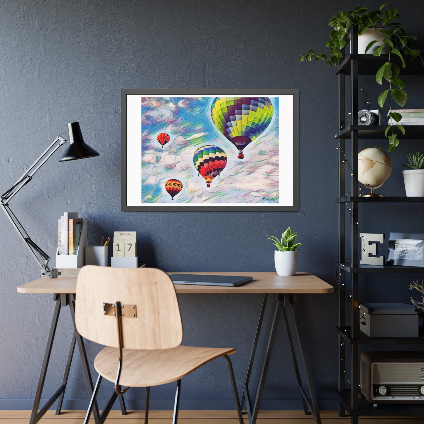 Tracey Taylor Fine Art "Drift" Digital Mixed Media Framed Paper Poster