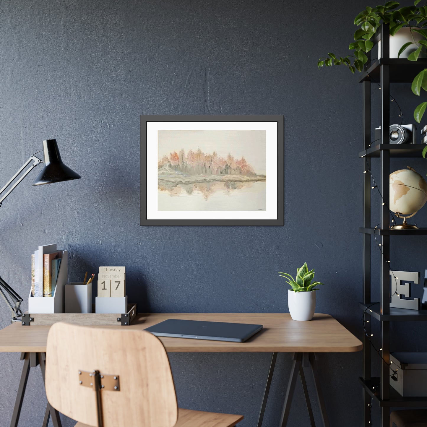 Tracey Taylor Fine Art "Shoreline" Digital Mixed Media Framed Paper Poster